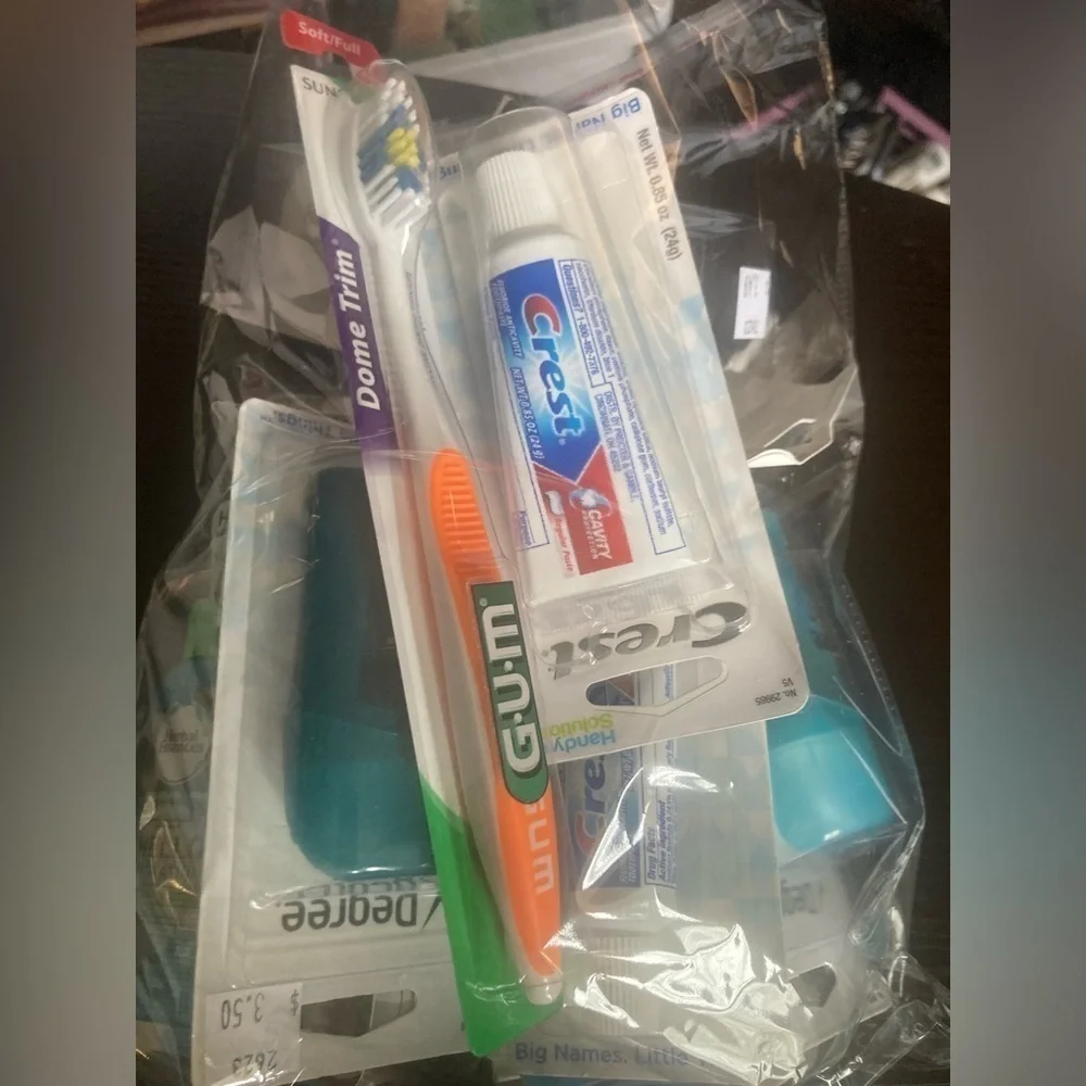 Mystery bag of travel size items. 4 available. Random bag picked. All Brand new